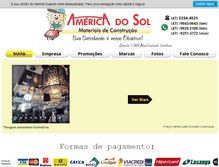 Tablet Screenshot of americadosolmateriais.com.br